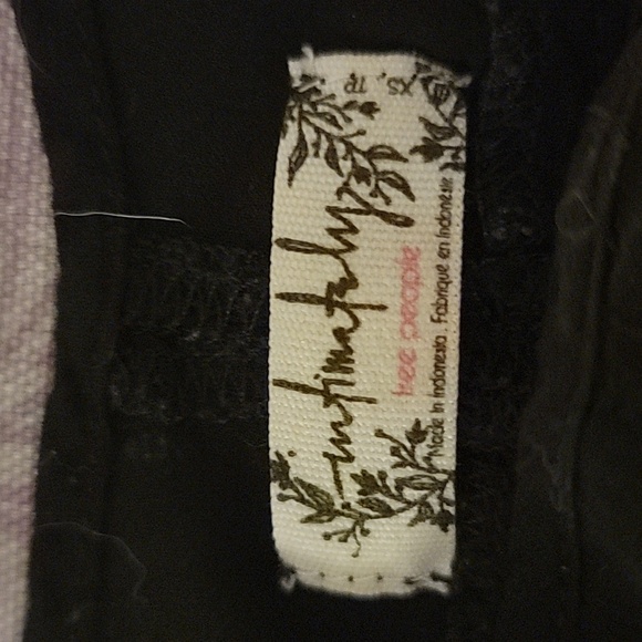 Free People She Swings Blk Lace Slip  XS - Picture 7 of 9